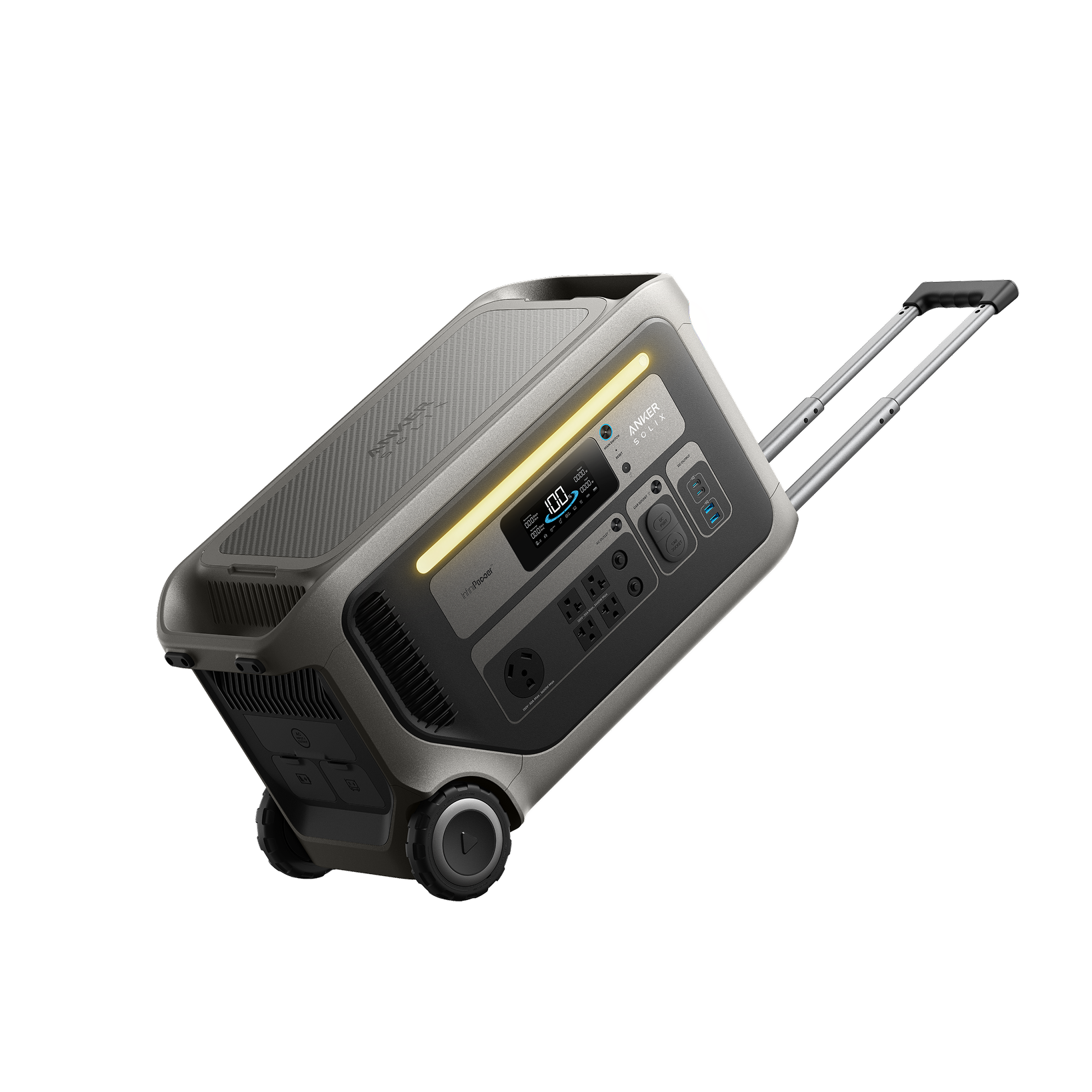 Anker SOLIX F3000 portable power station and solar-storage battery product image.