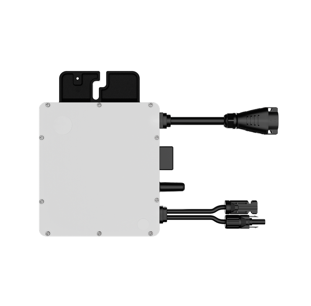 Hoymiles HiFlow Pro LV plug-in microinverter product image.
